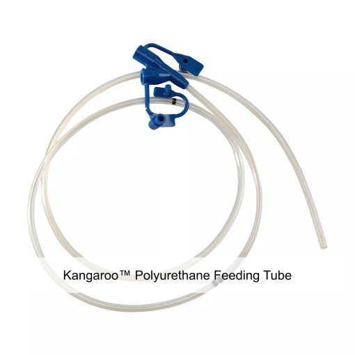 Kangaroo™ Polyurethane Feeding Tube, Radiopaque Line, Dual Port, Non Weighted, 12FR, 36IN