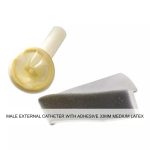 MALE EXTERNAL CATHETER WITH ADHESIVE 33MM MEDIUM LATEX