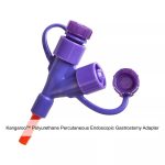 Kangaroo™ Polyurethane Percutaneous Endoscopic Gastrostomy Adapter, Radiopaque Line, Y-port, Orange, 16FR