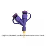Kangaroo™ Polyurethane Percutaneous Endoscopic Gastrostomy Adapter, Radiopaque Line, Y-port, Yellow, 20FR
