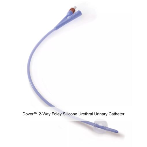 Dover™ 2-Way Foley Silicone Urethral Urinary Catheter, 24FR, 30ML
