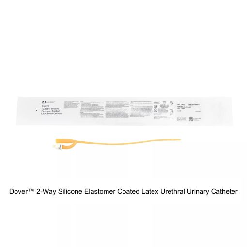 Dover™ 2-Way Silicone Elastomer Coated Latex Urethral Urinary Catheter, 10FR, 3ML