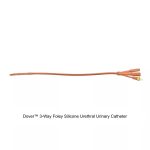 Dover™ 3-Way Foley Silicone Urethral Urinary Catheter, 16FR, 5ML