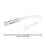 SPUTUM TRAP WITH SUCTION CATHETER ARGYLE 10FR 20ML STERILE LATEX FREE
