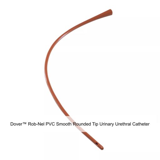 Dover™ Rob-Nel PVC Smooth Rounded Tip Urinary Urethral Catheter, 18FR
