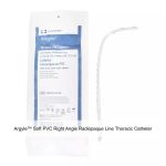 Argyle™ Soft PVC Right Angle Radiopaque Line Thoracic Catheter, 32FR, 20IN, 6 Eyelet, Flexible Package