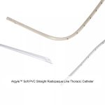 Argyle™ Soft PVC Straight Radiopaque Line Thoracic Catheter, 28FR, 20IN, 6 Eyelet, Rigid Escon Tube Package