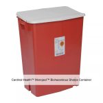 Cardinal Health™ Monoject™ Biohazardous Sharps Container, Gasketed Hinged Lid, Red, 30 Gallon