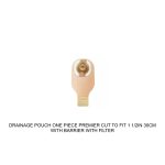 DRAINAGE POUCH ONE PIECE PREMIER CUT TO FIT 1 1/2IN 30CM WITH BARRIER WITH FILTER