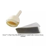 Dover™ 2-Way Foley Silicone Elastomer Coated Latex Urethral Urinary Catheter, Bulk, 18FR, 5ML