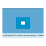 Cardinal Health™ Sterile Reinforced Utility Drape Sheet with Fenestration, 44 x 60IN