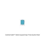 Cardinal Health™ Sterile Surgical Drape Three-Quarter Sheet, with Adhesive, 60 x 76IN