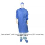 Cardinal Health™ AAMI Level 3 Sterile Non-Reinforced SMS Surgical Gown with Set-In Sleeve, Blue, Small/Medium