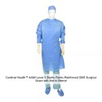 Cardinal Health™ AAMI Level 3 Sterile Fabric-Reinforced SMS Surgical Gown with Set-In Sleeve, Blue, X-Large