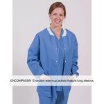ENCOMPASS®  Evolution warm-up jackets feature long sleeves, snap front, knit collar and knit cuffs size M