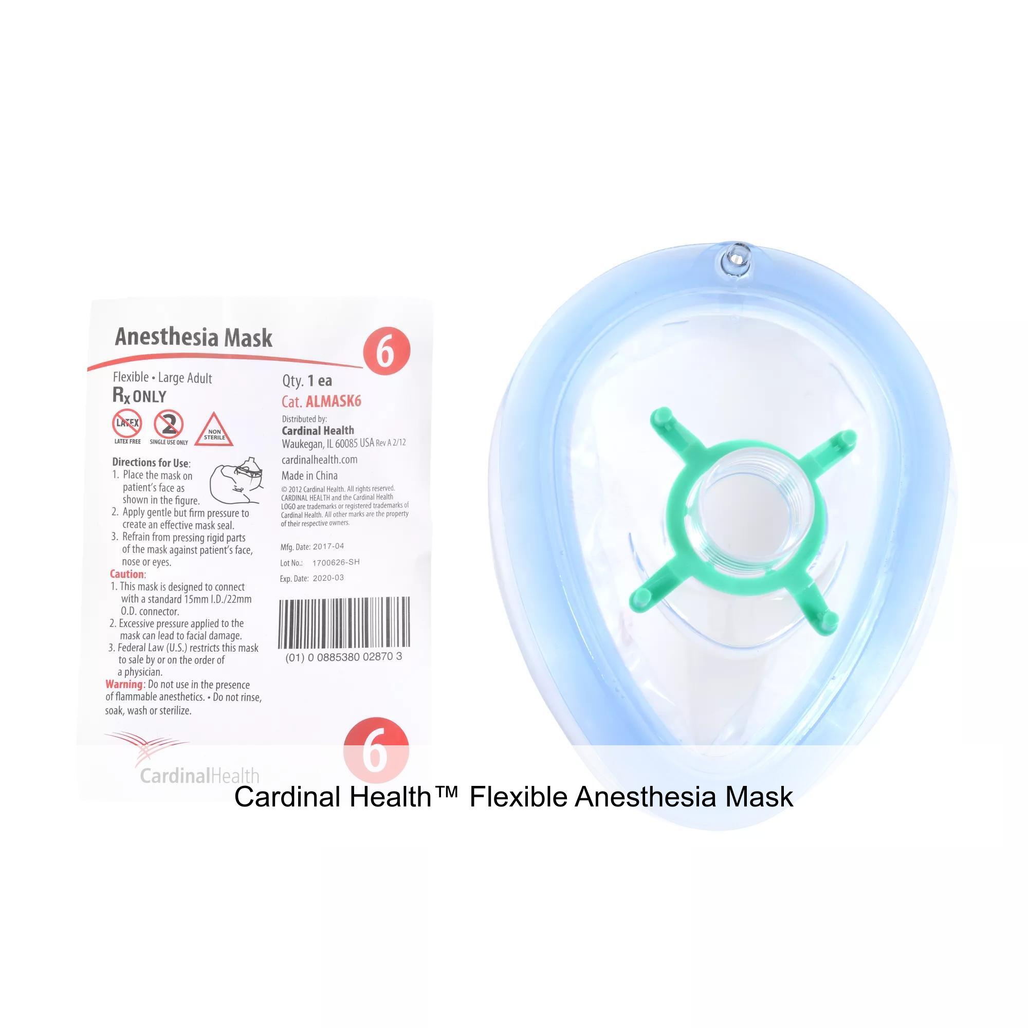 Cardinal Health™ Flexible Anesthesia Mask, Large Adult, Size 6 . Buy ...
