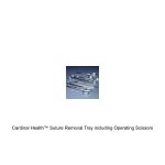Cardinal Health™ Suture Removal Tray including Operating Scissors, Sharp/Sharp, Straight, 5.5IN and Thumb Forceps, Serrated, 5.5IN, for