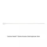 Cardinal Health™ Sterile Wooden Shaft Applicator Stick, Cotton Tip, 6IN, 2EA/100PK/10BX/CS