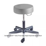 Cardinal Health™ Valve Pneumatic Height Adjustable Exam Stool, Backless, Dove