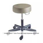 Cardinal Health™ Valve Pneumatic Height Adjustable Exam Stool, Backless, Taupe