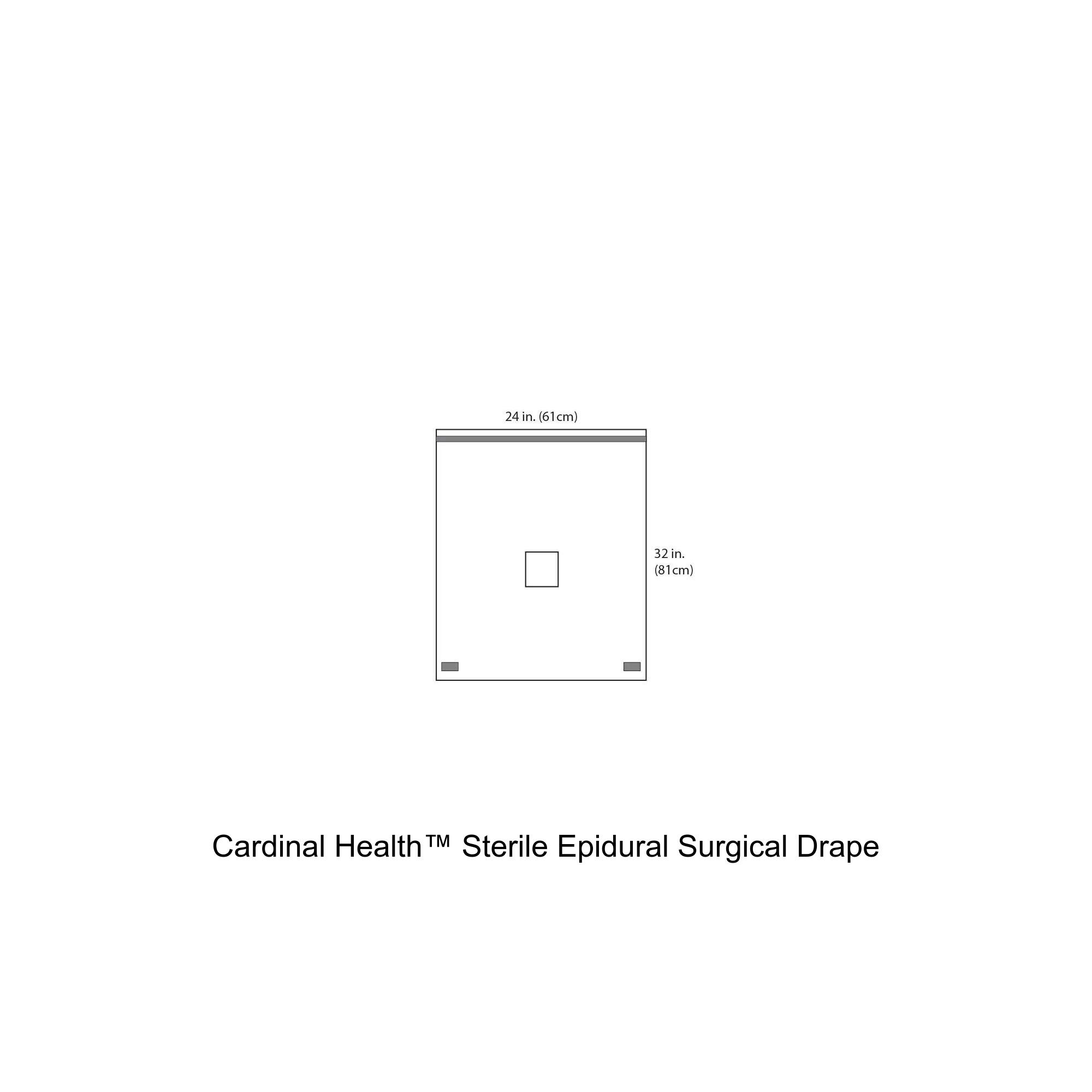 Cardinal Health™ Sterile Epidural Surgical Drape, 24 x 32IN