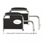Cardinal Health™ Wheelchair Vinyl Desk Length Armrest, Black
