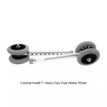 Cardinal Health™ Heavy Duty Dual Walker Wheel, 5IN
