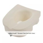Cardinal Health™ Elevated Toilet Seat with Clamp, 5.5IN, 300LB