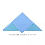 Cardinal Health™ Sterilization Wrap Two Color, SMS Polypropylene, Bonded Double Layer, CH100, Blue-Green, 18 x 18IN