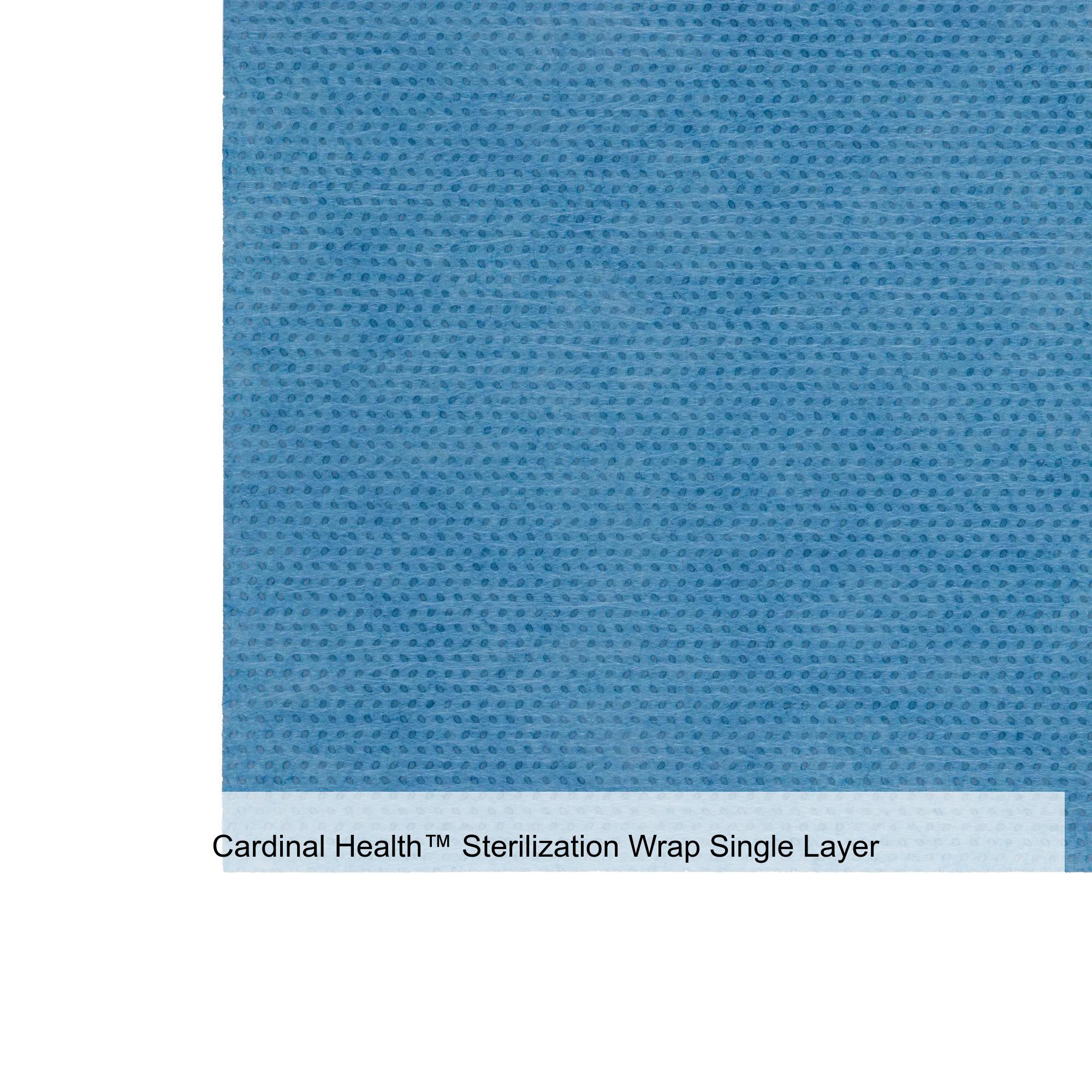 Cardinal Health™ Sterilization Wrap Single Layer, SMS Polypropylene, CH200, Blue, 48 x 48IN