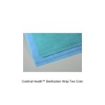 Cardinal Health™ Sterilization Wrap Two Color, SMS Polypropylene, Bonded Double Layer, CH200, Blue-Green, 18 x 18IN