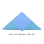Cardinal Health™ Sterilization Wrap Two Color, SMS Polypropylene, Bonded Double Layer, CH200, Blue-Green, 30 x 30IN