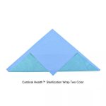 Cardinal Health™ Sterilization Wrap Two Color, SMS Polypropylene, Bonded Double Layer, CH300, Blue-Green, 45 x 45IN