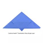 Cardinal Health™ Sterilization Wrap Single Layer, SMS Polypropylene, CH500, Blue, 24 x 24IN