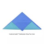 Cardinal Health™ Sterilization Wrap Two Color, SMS Polypropylene, Bonded Double Layer, CH500, Blue-Green, 30 x 30IN