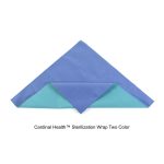 Cardinal Health™ Sterilization Wrap Two Color, SMS Polypropylene, Bonded Double Layer, CH600, Blue-Green, 45 x 45IN