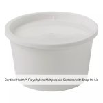 Cardinal Health™ Polyethylene Multipurpose Container with Snap On Lid, 8OZ