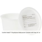Cardinal Health™ Polyethylene Multipurpose Container with Snap On Lid, 8OZ