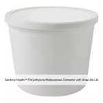 Cardinal Health™ Polyethylene Multipurpose Container with Snap On Lid, 172OZ