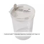Cardinal Health™ Graduated Specimen Container with Paper Lid, Pour Spout, 8OZ