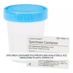 SPECIMEN CONTAINER POLYPROPYLENE NON-STERILE 4OZ GRADUATED PLASTIC SCREW LID