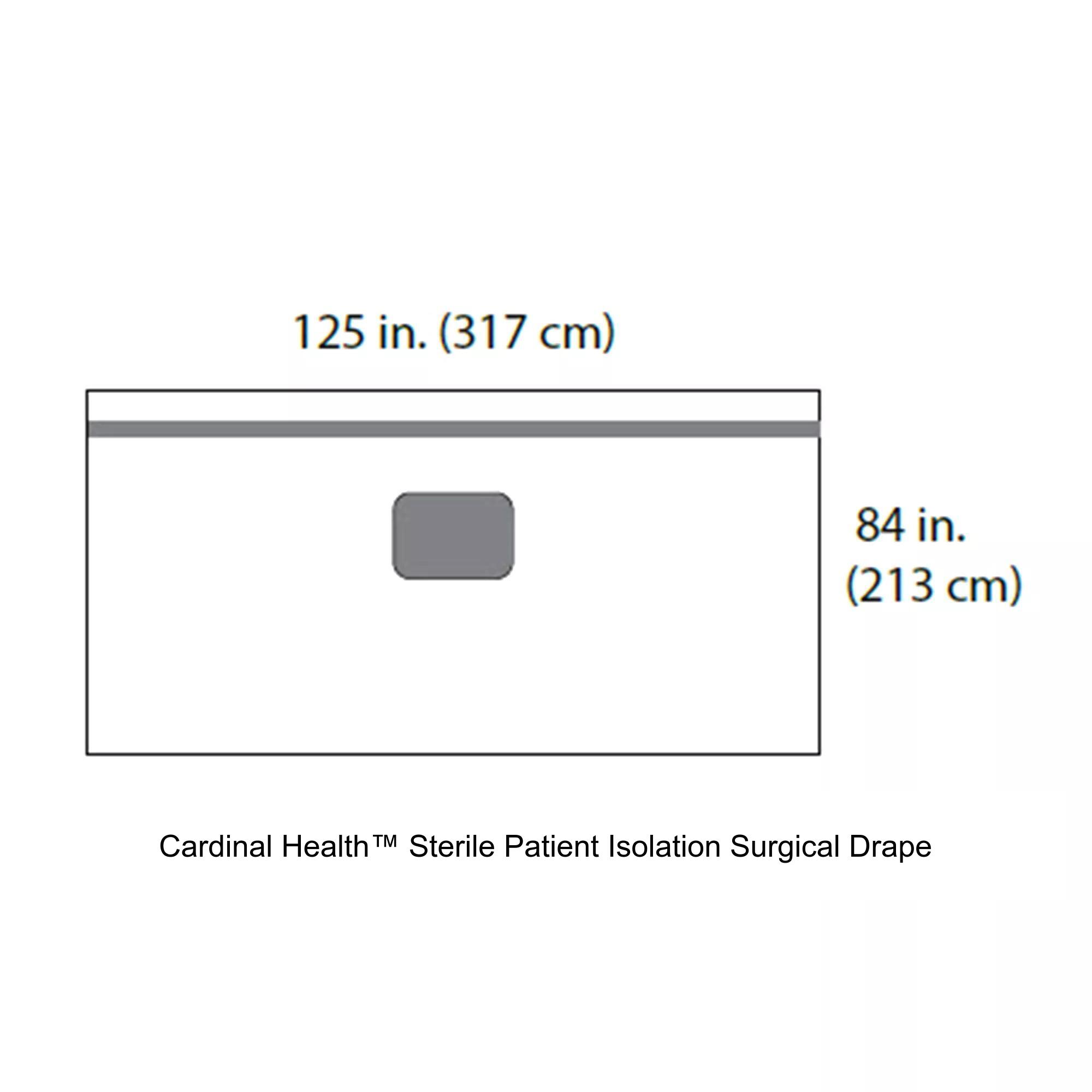 Cardinal Health™ Sterile Patient Isolation Surgical Drape, 125 x 84IN