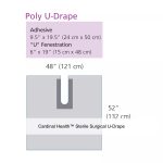 Cardinal Health™ Sterile Surgical U-Drape, 48 x 52IN