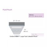 Cardinal Health™ Large Fluid Collection Pouch, Adhesive, Sterile, 20 x 19IN (Includes Suction Port)