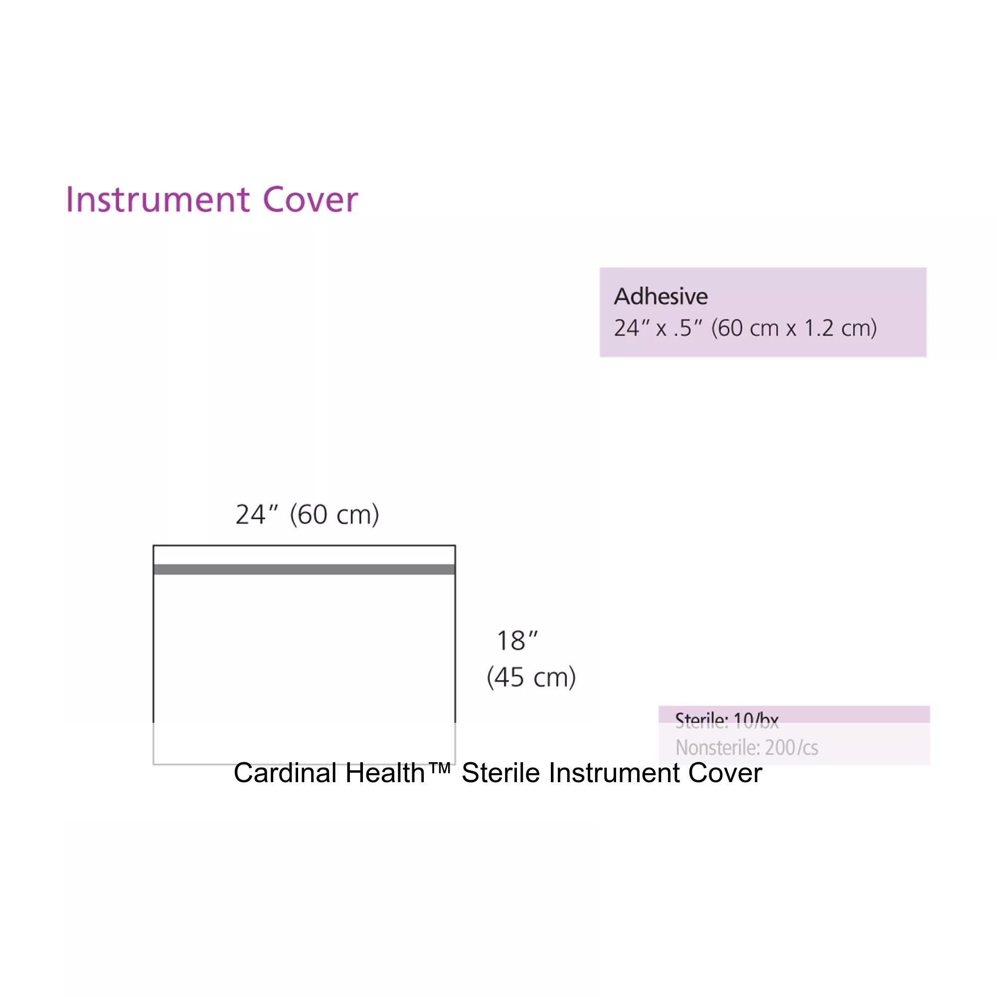 Cardinal Health™ Sterile Instrument Cover, 24 x 18IN