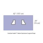 Cardinal Health™ Sterile Subclavian Surgical Drape, 62 x 29IN