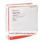 Curity™ Heavy Absorbent Maxi Pad, Contoured, Peach, 5.5 x 13.78IN