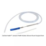 Cardinal Health™ Jackson-Pratt® Hubless Silicone Round Surgical Drain, 30CM Channel with Bendable Trocar, 19FR