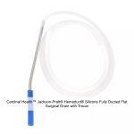Cardinal Health™ Jackson-Pratt® Hemaduct® Silicone Fully Ducted Flat Surgical Drain with Trocar, 10MM, 20CM