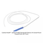 Cardinal Health™ Jackson-Pratt® Hemaduct® Silicone 3/4 Ducted Round Surgical Drain with Trocar, 10FR, 40CM